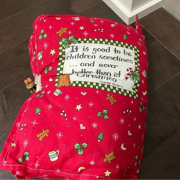 Vintage 90s The Kids Holidays Recipe Book Soft Fabric Cookbook - Picture 3 of 8